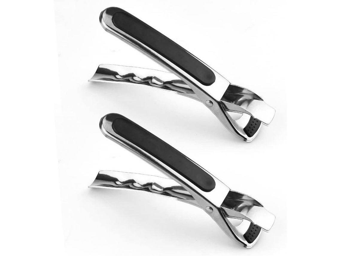 Pinza Para Pratos Aço Inoxidável 304 Anti-calor 2 Peças Para Forno Airfryer Panelas Pratos