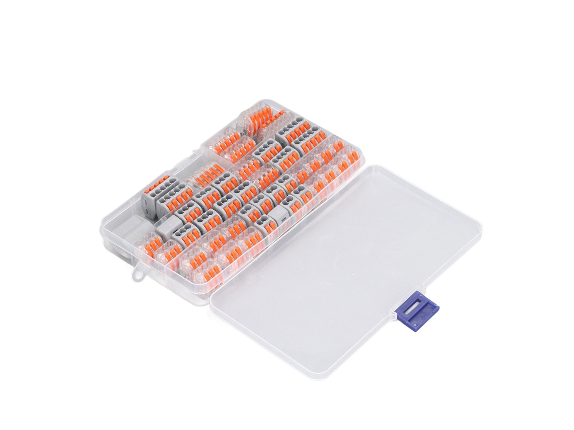 Kit De Conector De Fio Com Alavanca 46 Peças - Ferramenta Elétrica De Soldagem Rápida Compacta