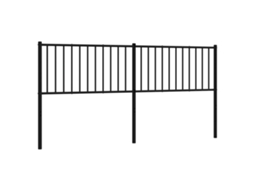 Headboard, Headboards Vidaxl Preto Aço (180 Cm)