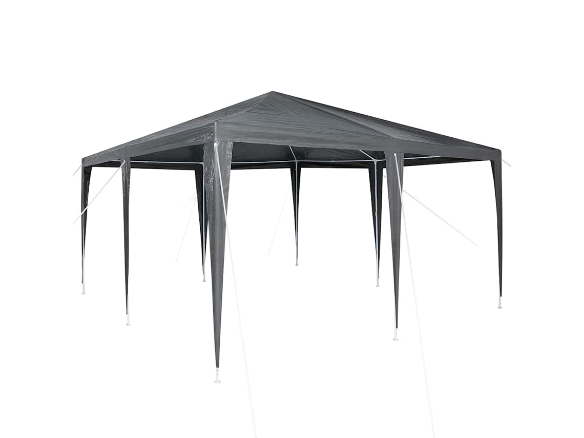 Conjunto 1 Tenda De Festa Vidaxl Antracite Polietileno (400 X 400 X 266 Cm)
