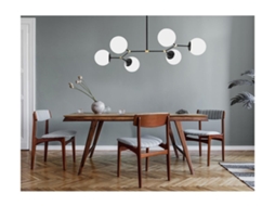 Candeeiro Suspenso Damar OZAIA (Preto - Metal - 100x58x52 cm)
