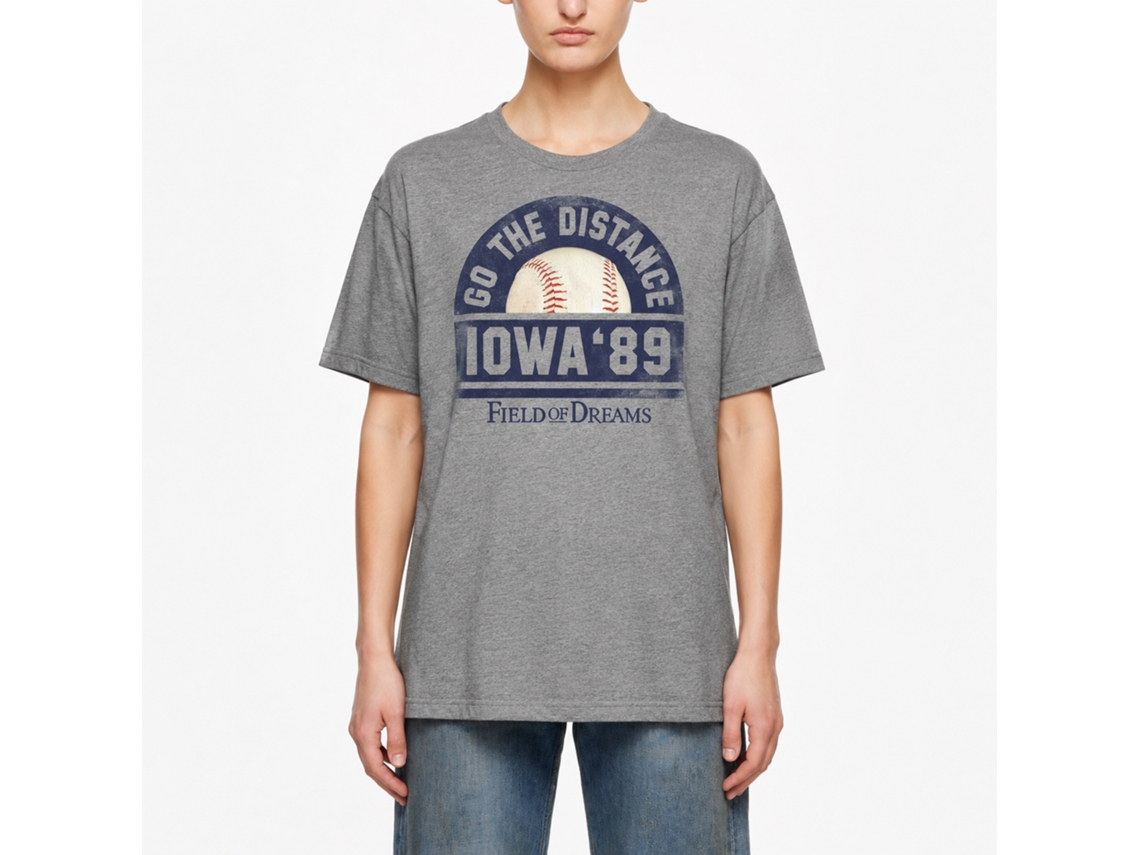 Rockinstone Field Of Dreams Go The Distance Heather Graphite Adult T-shirt Size:xl