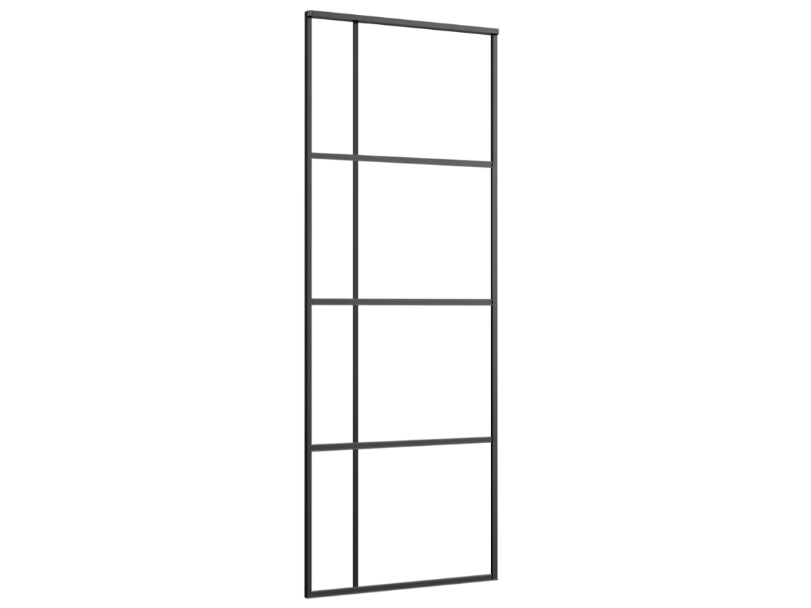 Sliding Door, Sliding Doors Vidaxl Preto Vidro (76 X 205 Cm)