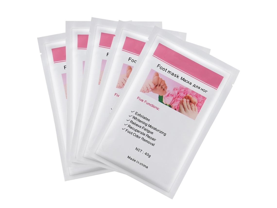 5pcs Máscara Para Pés Para Remoção De Pele Morta E Hidratação - 40ml