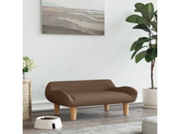Vidaxl Cama 70x40x24 Cm Tecido Castanho