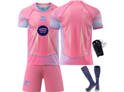 Camisa Especial Rosa Do Barcelona 2526 Personalizável (não Oficial) Tamanho 140 (130cm-140cm)