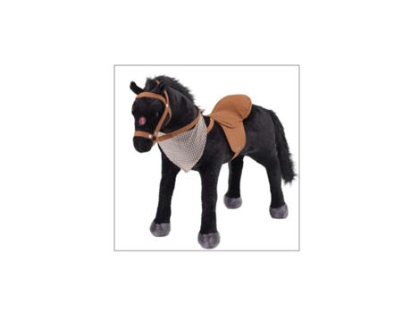 Caballo De Peluche Con Sonido, Silla De Montar Y Riendas Happy People
