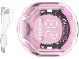Fones De Ouvido Sem Fio Com Cancelamento Ruído E Visor Digital Led 5, 4 Polegadas