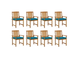 Garden Chair, Garden Chairs Vidaxl Azul Madeira (n/a)