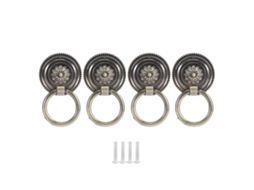 Alça de Porta Primerox de Liga de Zinco, 4pcs, para Gaveta, Armário, Bronze