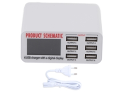 Adaptador de Carregador Rápido USB com Múltiplas Portas | EOOCOO
