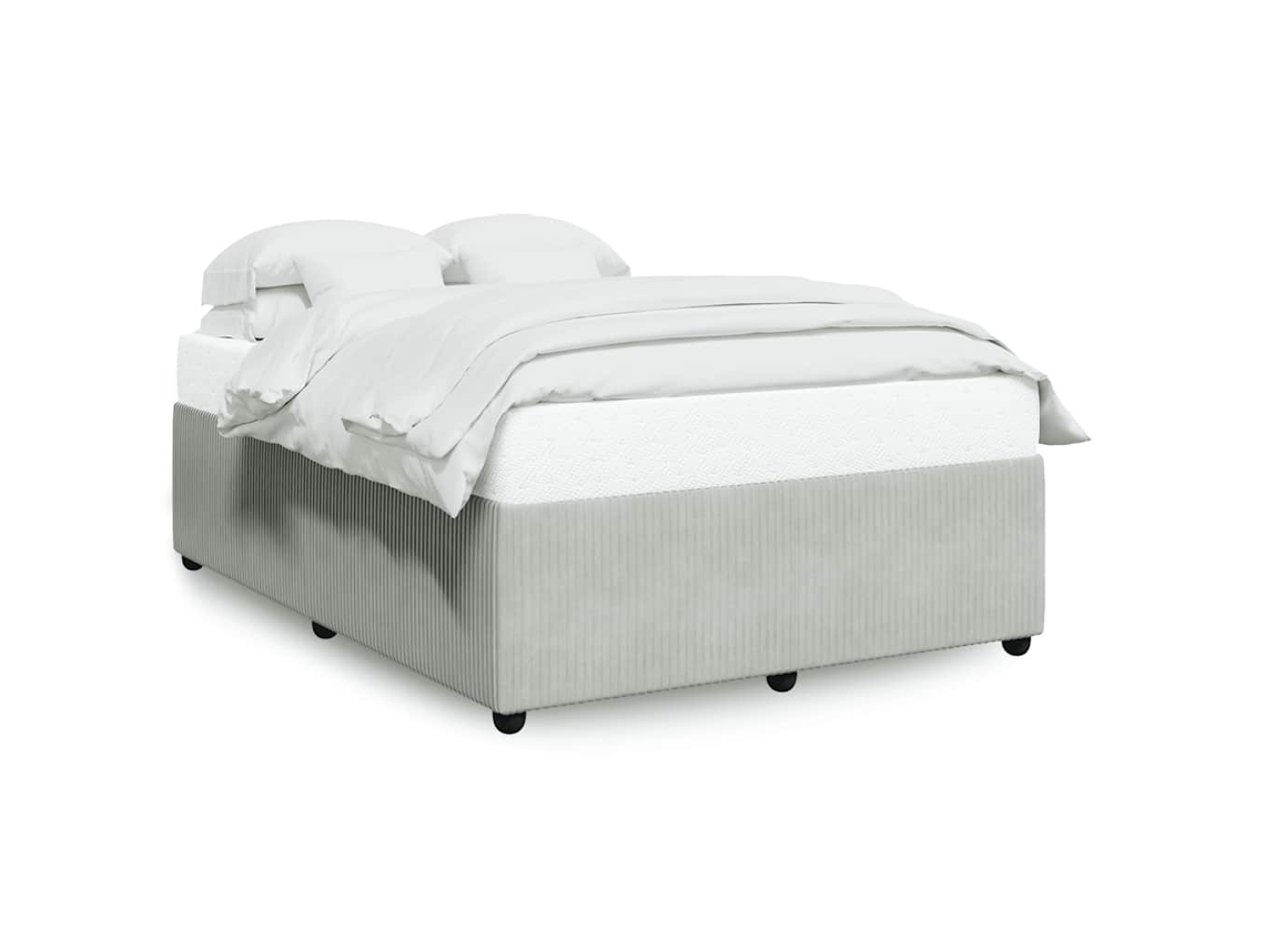 Bed Frame, Bed Frames Vidaxl Cinzeto Veludo (140 X 200 Cm)
