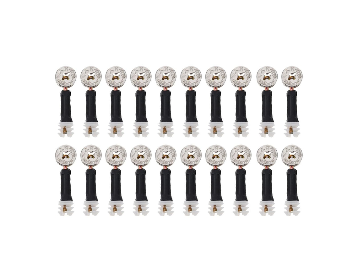 Conjunto De 100 Conectores Para Móveis Em Liga Zinco Anneome Com Came Excêntrico, Porca Pré Inserida E Pino Resistente À