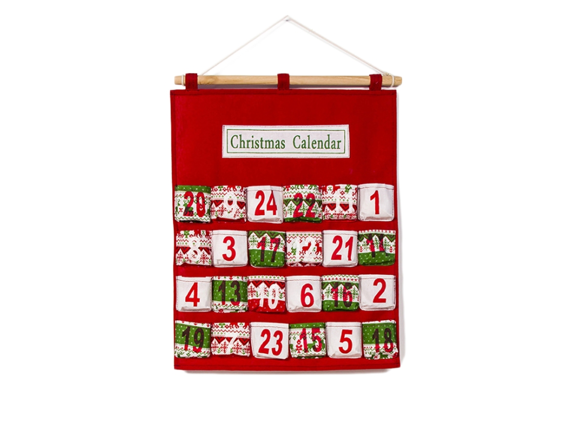 Decoração Natal Ecológica com Bolsa e Calendário LAXISCREED