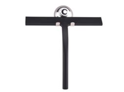 Raspador De Chuveiro Com Suporte De Ventosa, 23 Cm Preto, Para Janelas