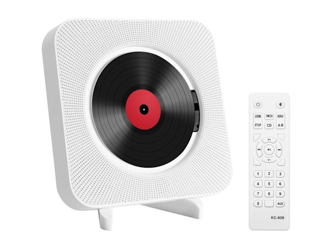Leitor de CD com alto falante Bluetooth e controle remoto AQUAFORGE