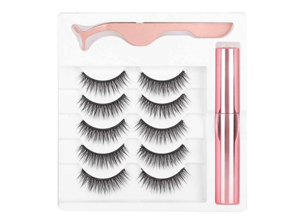 Conjunto De Pincelhas Falsas Magnéticas Eyeliner Líquido Magnético Ferramenta De Maquiagem (051)