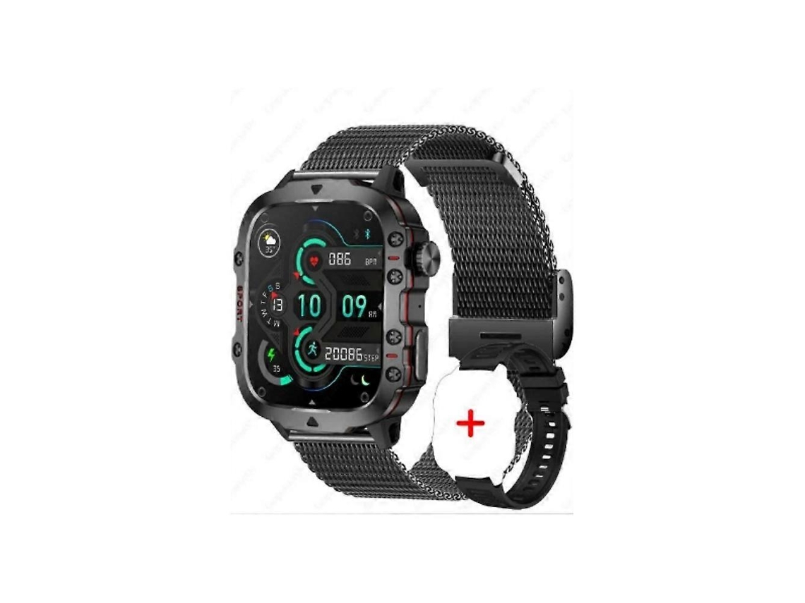 Relógio inteligente esportivo à prova d'água Ly Ebike com chamadas Bluetooth e monitoramento de frequência cardíaca para homens e mulheres.