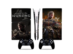 1258 - black Myth: Wukong Kit Completo De Autocolantes De Proteção Para Consola E Comando Ps5 Slim.