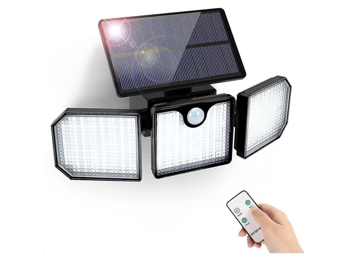 Lâmpada Solar Exterior Golwof 230led Com Sensor De Movimento Ip65 270° Iluminação 2200mah