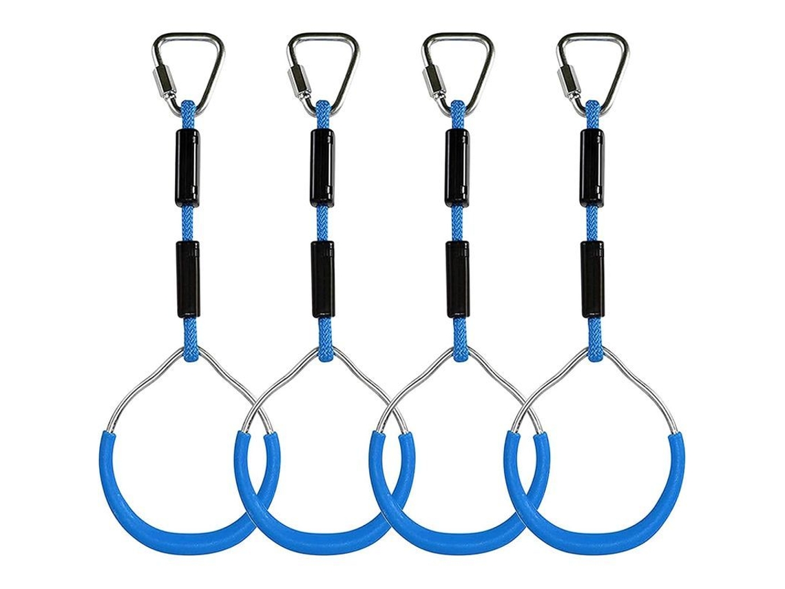 Anéis De Escalada Para Crianças Colchão Multifuncional Com Anéis De Plástico Carga Máxima 160kg Azul