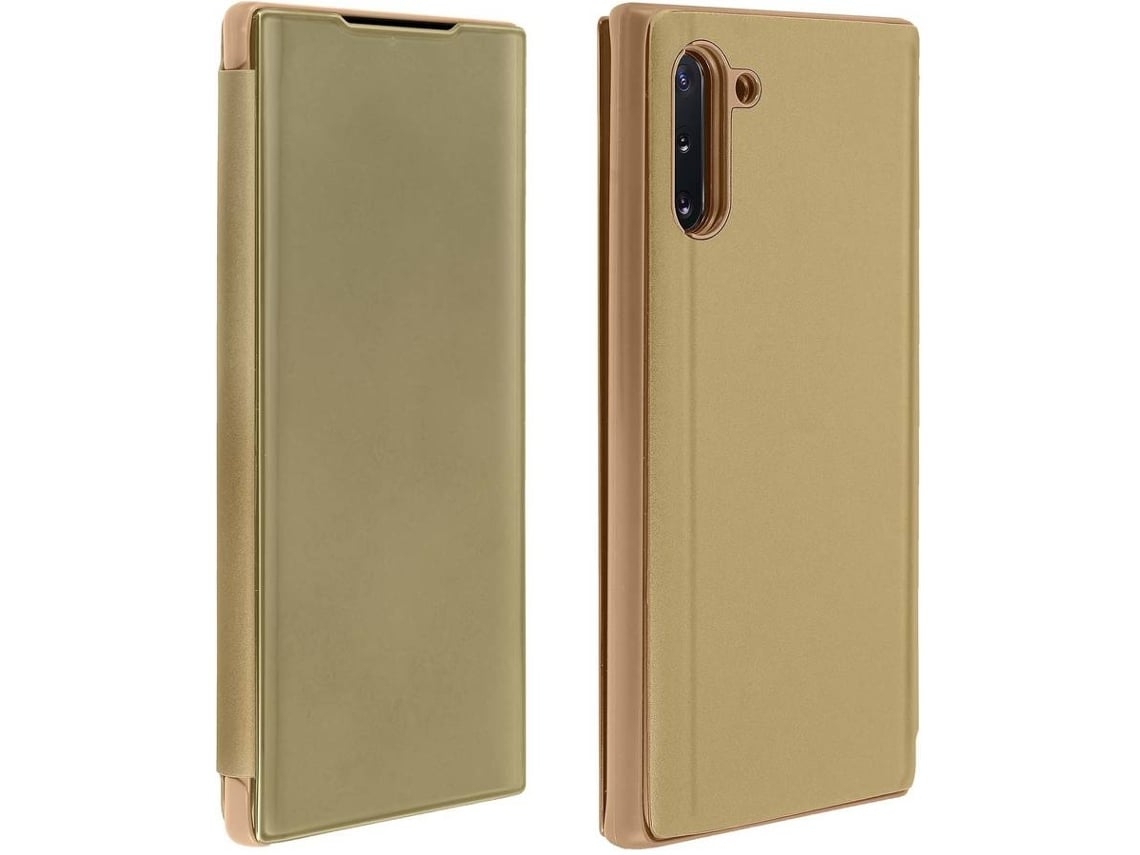 Capa Note Mirror Para Samsung Yemaesre Dourado