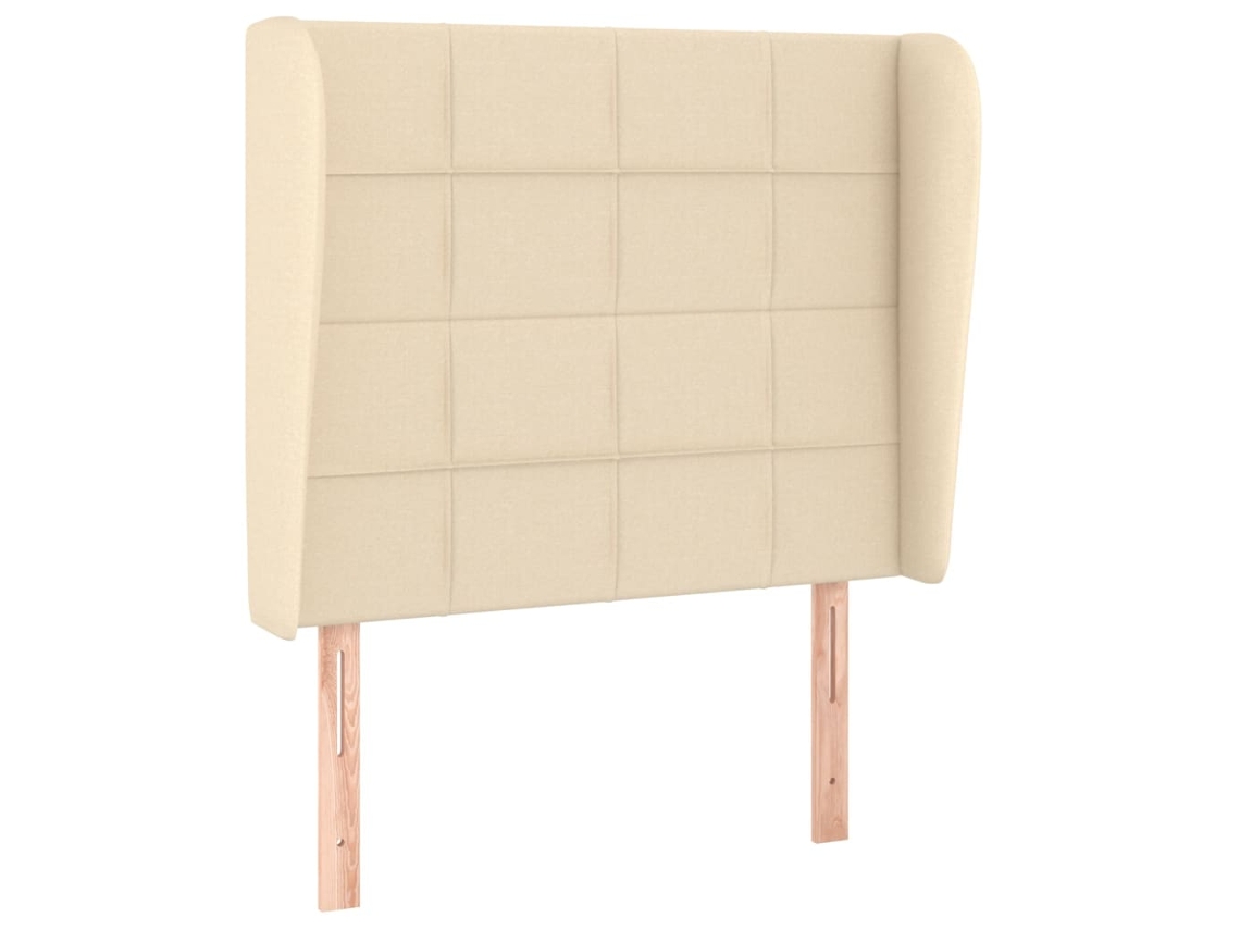 Headboard, Headboards Vidaxl Creme Tecido (93 X 23 X 118/128 Cm)