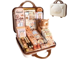 Conjunto De Papelaria Kawaii Capivara - Estojo De Lápis Grande E Fofo, Um Presente Para Crianças (b)
