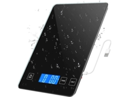 Balança De Cozinha Digital, Balança Alimentos De 1g A 10kg, Plataforma De Vidro Temperado À Prova D Água, Balança