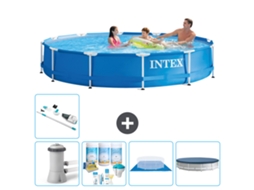 Intex Piscina Com Estrutura Redonda - 366x76 Cm - 6-peças S21178