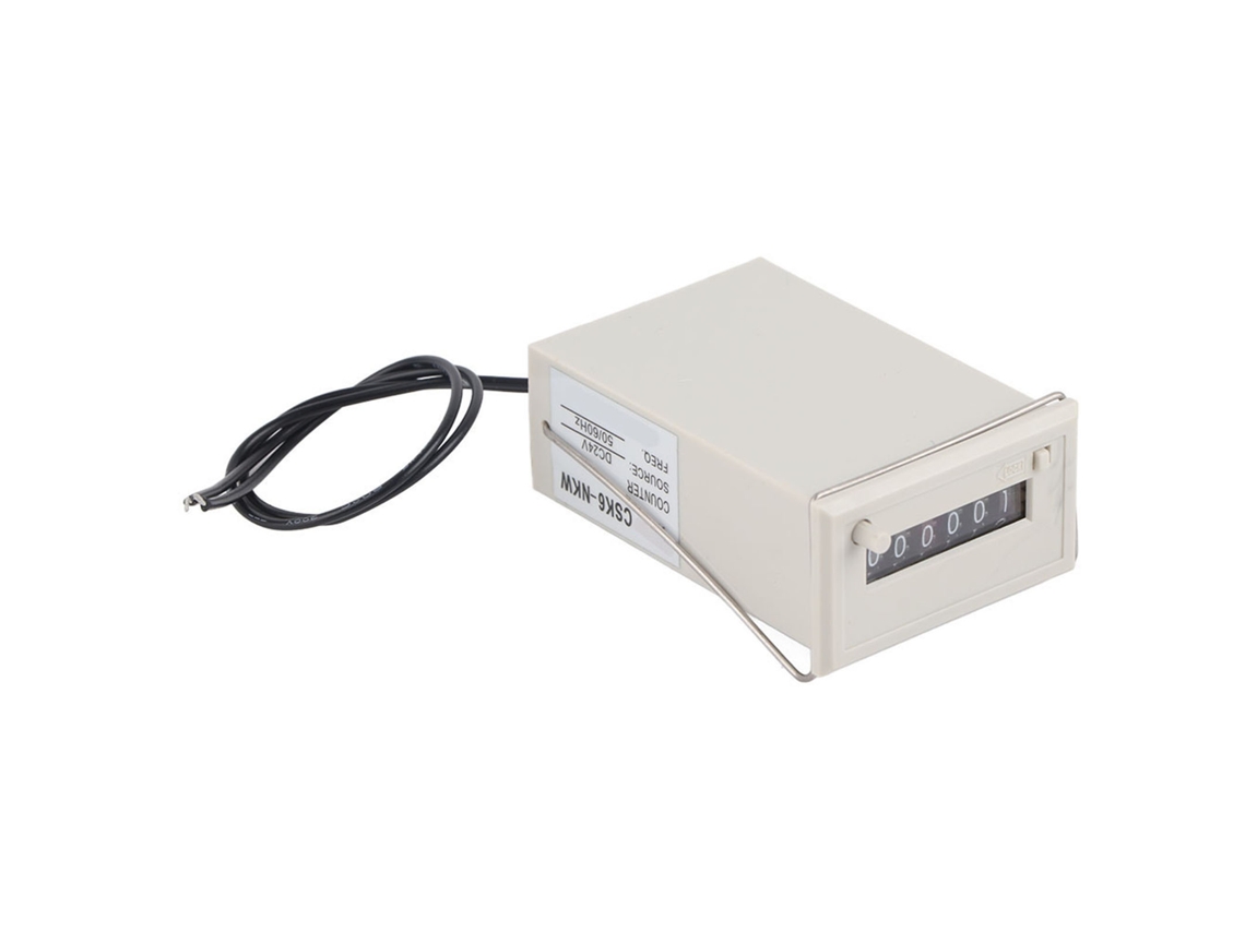 Contador de Pulso Eletromagnético Csk6 nkw de 6 Dígitos Dc 24v Ideal para Aplicações Precisas