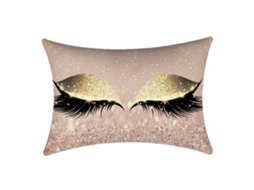Capa de Almofada 30x50cm Cílios Brilhantes para Sofa Casa Carro Decoração Estilo Simples | S/MARCA