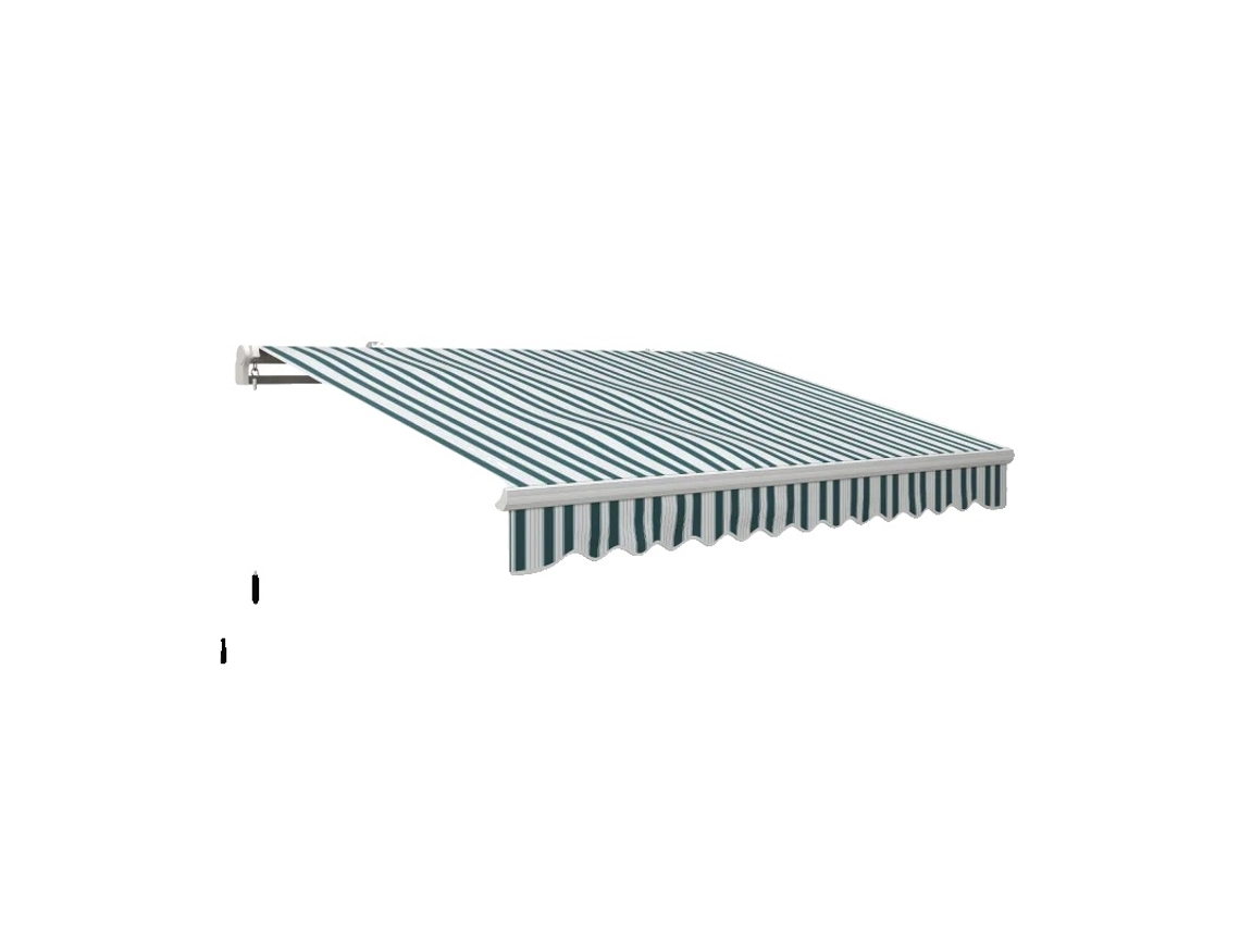 Toldo De Braã§o Articulado, 395 X 245 Cm, Controle Manual, Resistente A Uv, Estrutura De Alumãnio, Adequado Para Vã¡rias Superfãcies De Parede Oem