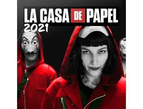 Calendário  La Casa De Papel (2021 - 30 x 30 cm)