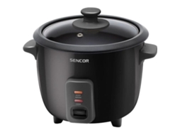 Cu Cooker Elétrico Sencor Srm 0601bk Cozinho Para Arroz Com Luzes Indicadoras, 300 W, Preto