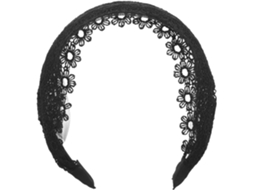 Nuobesty Faixa De Cabelo Larga De Renda Para Mulheres, Faixa De Cabelo Elegante Com Estampa Floral, Acessório Para Cabelo