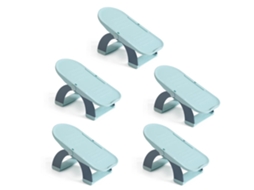 Prateleira de sapatos ajustável 5pcs/set duas camadas organizador espaço econômico pp S/MARCA