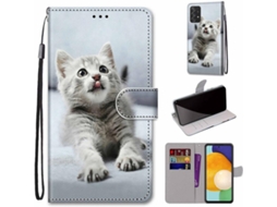 Capa Fólio Protetora Alça Pulso para Samsung Galaxy A53 5G HONGWE. Magnética com Porta-Cartões