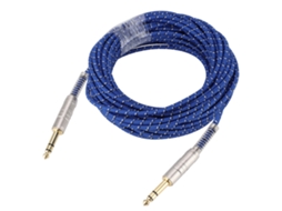 Cabo de Áudio Estéreo EOOCOO (conector Macho 6.35mm para Macho Reto, Transmissão de 15 Metros)