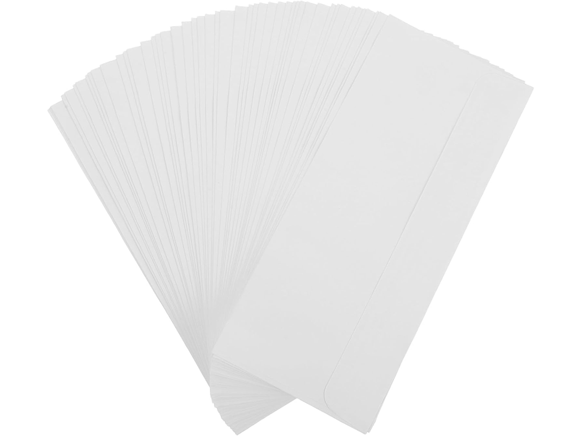 10 Envelopes Comerciais Autoadesivos Brancos, 50 Unidades