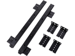 Tehaux 1par De Trilhos Gaveta Para Teclado Em Aço Laminado A Frio Preto Com Rolamentos Esferas Sólido, Silenciador Longo