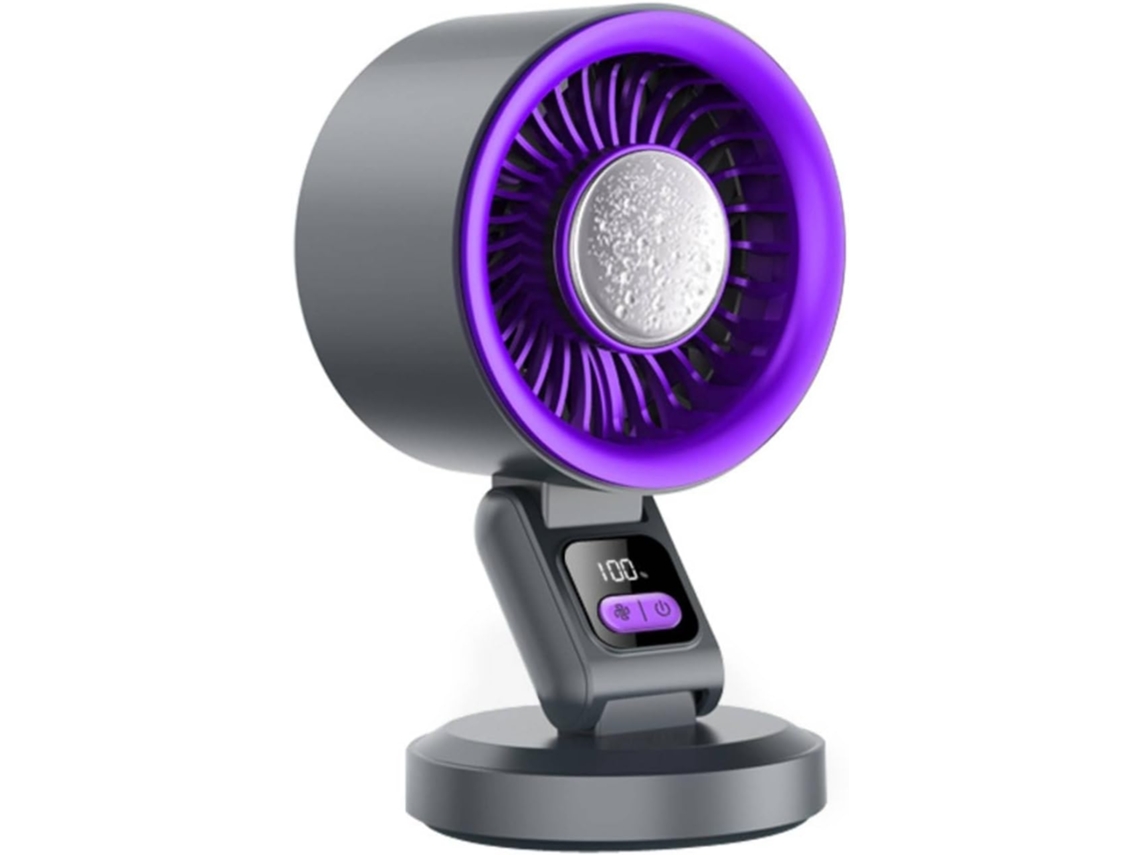 Mini Ventilador Portátil Com 3 Velocidades, Silencioso, Compacto E