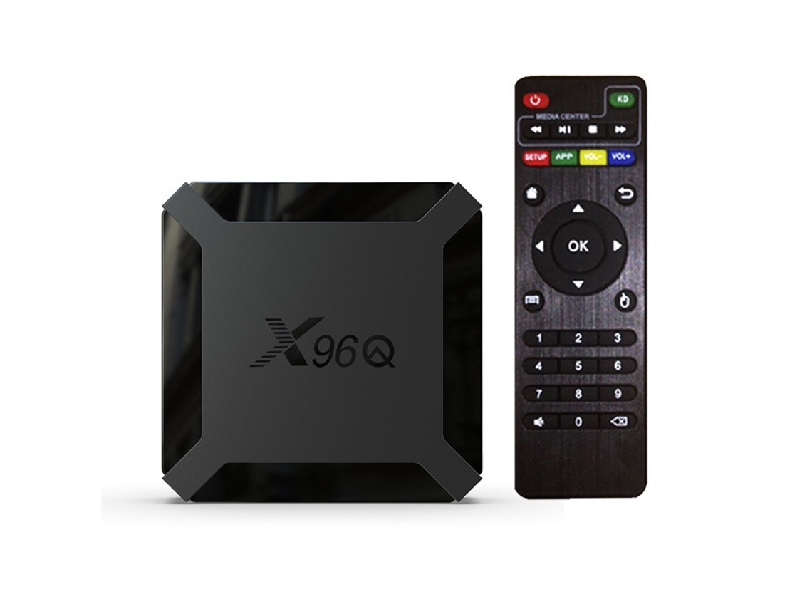 Android Tv Box X96q 2 Gb De Ram, 16 Gb De Rom Com Wifi 2.4g Usb Ultra Hd 4k Ikikso (preto)