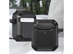 Capa protetora à prova d'água para fones de ouvido sem proteção para AirPods 1/2 GIECY (preta)