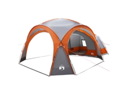 Conjunto 1 Barraca De Camping Vidaxl Cinzento Poliéster (410 X 410 X 250 Cm)