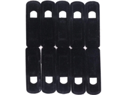 Clipes De Pendurar Antiderrapantes Com Revestimento Veludo Para Calças, Saias E Meias, 10 Unidades, Para Guarda Roupa
