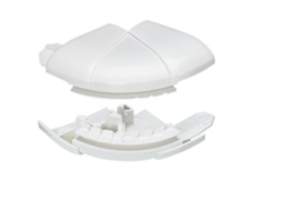 Ângulo Exterior DLP Calha 1 Compartimento PF 50 Ref: 010622