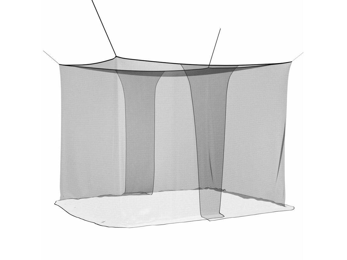 Vidaxl Rede Mosquiteira Para Cama 156 Mesh 3 Pcs Preto Poliéster