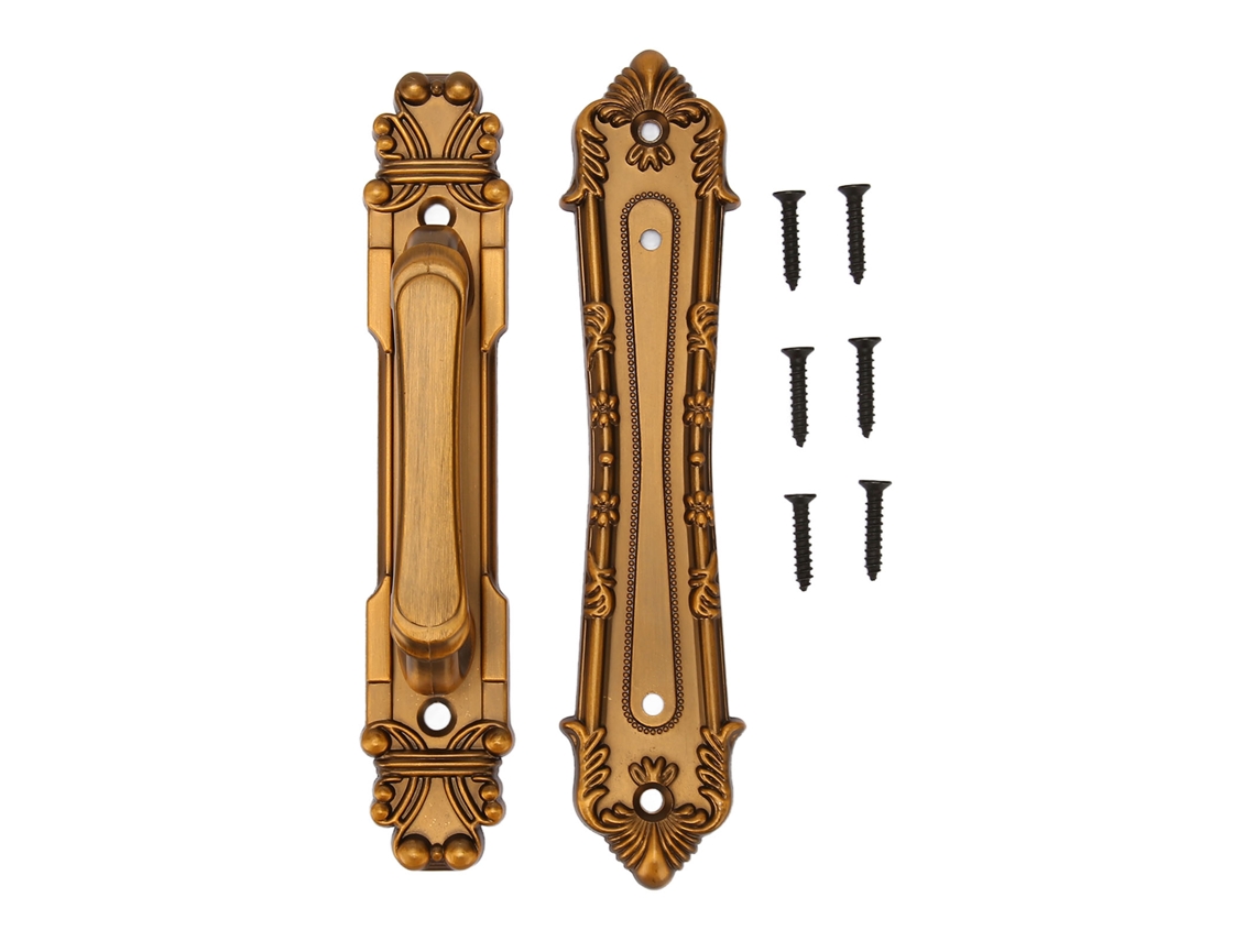 Manípulo Rustico de Porta Deslizante de Granja em Alumínio Bronze