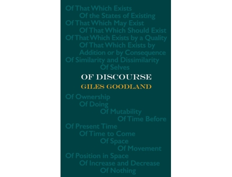 Livro Of Discourse de Giles Goodland (Inglês)